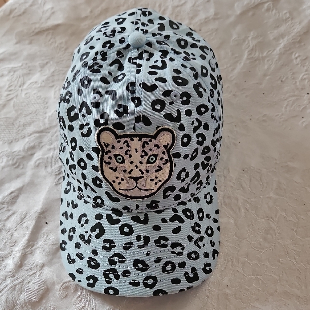 Explore lids Endanered Species Leopard Print "Dad" Cap with Cheetah Patch